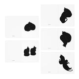 Two Black Cats | Greeting Cards (5-Pack) | Blank Note Cards