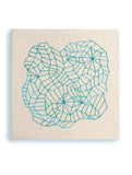 Blue sewn