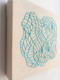 Blue sewn