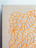 Orange sewn