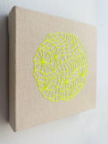 Yellow sewn