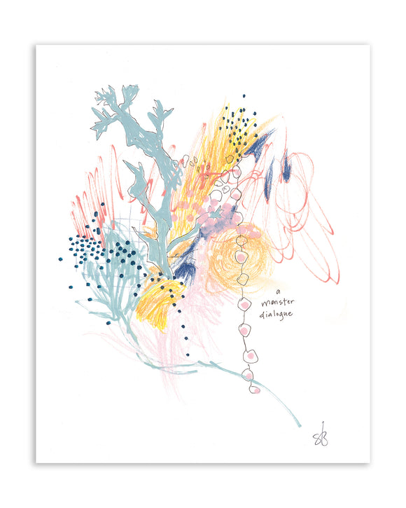 A Monster Dialog | Art Print