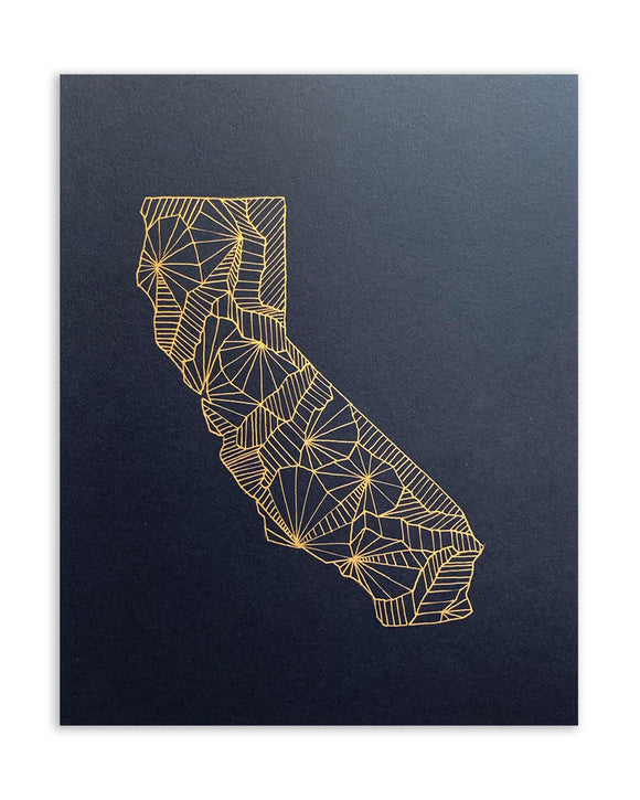 California map | Art Print