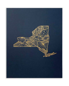 New York map | Art Print