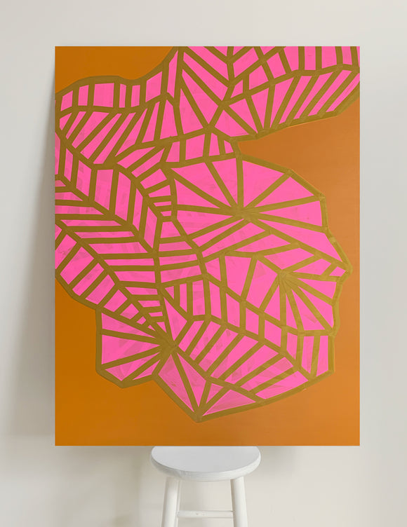 Pink on Gold [SOLD]